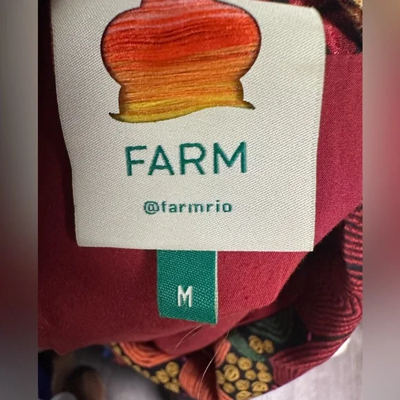 Farm Rio Black Stitched Flowers v neck maxi dress - Picture 7 of 10